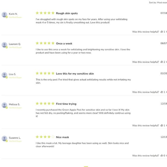 Juice Beauty Green Apple Peel Sensitive Exfoliating Mask NIB - Picture 10 of 12